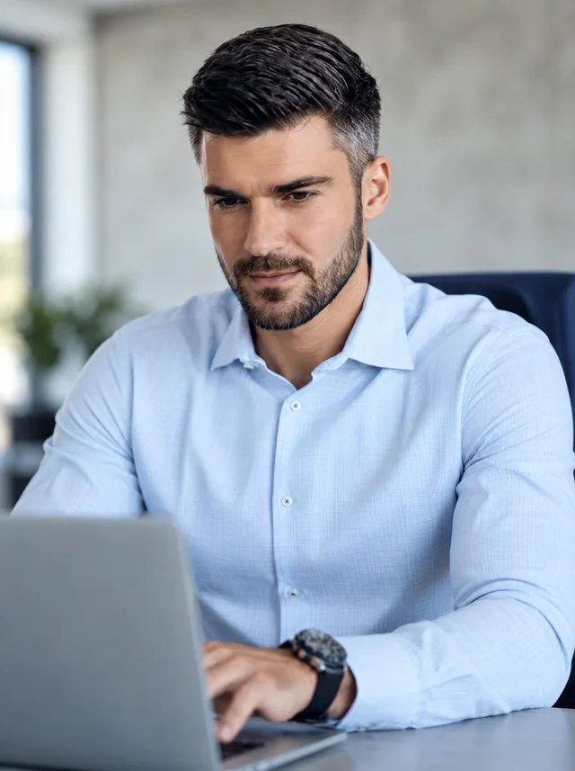 Profesional trabajando en su evaluación